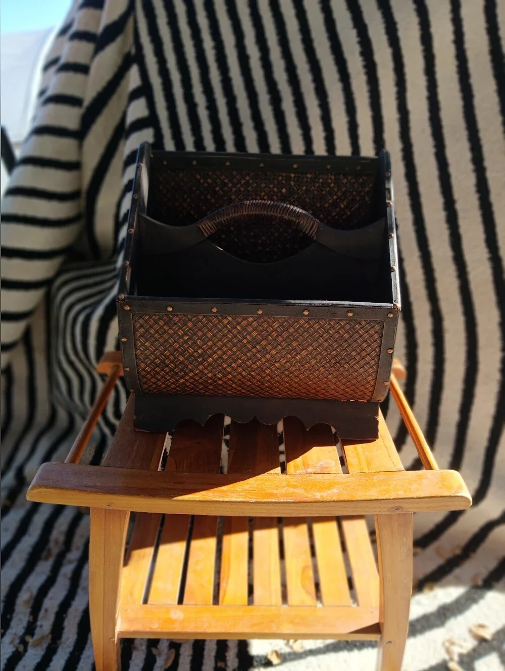 Vintage Ratan Magazine Rack *See Description*
